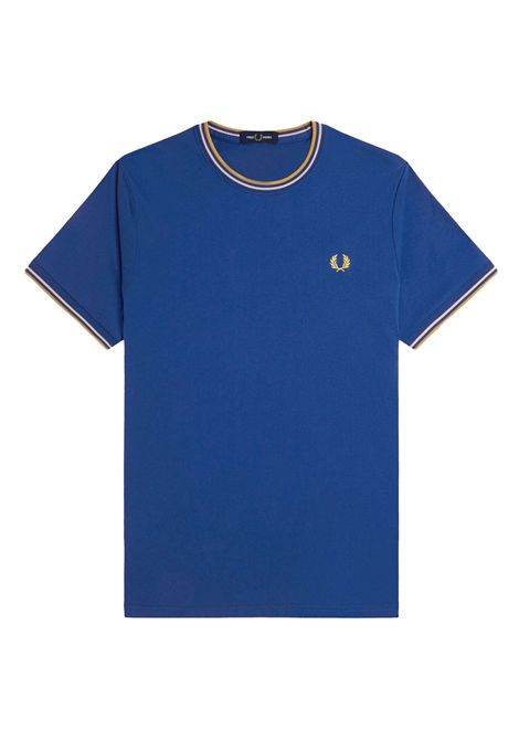 Fred Perry Twin Tipped Tee Cobalt Blue Honeycomb Men FRED PERRY | T-shirt | M1588-Y95